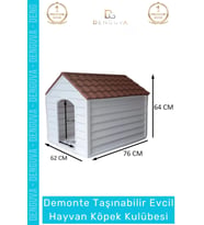 #KöpekKulübesi Bahçe Tipi Demonte Kolay Kurulum Sağlıklı Polipreplen Yazlık Evcil Hayvan Köpek Kulüb