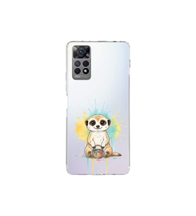 Redmi Note 12 Pro 4G ile Uyumlu Splash Mirket Tasarımlı Şeffaf Silikon Kılıf