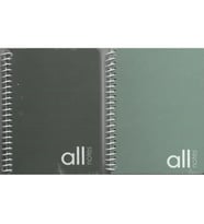 PAPİRÜS ALL NOTES SERT KAPAK SPİRALLİ 14X19 100YP. KARELİ DEFTER - TEKLİ