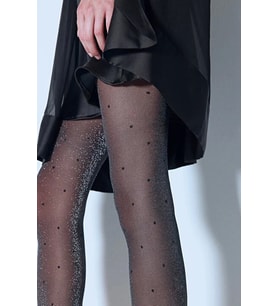 PENTİ SHINY STİL SİYAH L/XL DESENLİ KÜLOTLU ÇORAP
