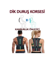 Ortopedik Kamburluk Önleyici Balenli Manyetik Unisex Dik Duruş Korsesi
