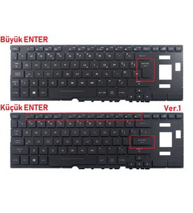 Asus ROG Zephyrus GX501VI Klavye Küçük Enter Işıklı V1