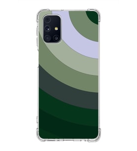 Samsung Galaxy M31s  Köşe Korumalı Antişok Kapak Renk Cümbüşü Tasarımlı  Silikon Kılıf (Şeffaf)
