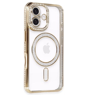 iPhone 16 Kılıf Joke Simli Magneticsafe Kılıf -