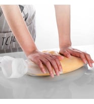 Durukar® Büyük Hamur Torbası Silikon Şeffaf Hamur Yoğurma Torbası Ekmek Makarna Mantı Hamuru Kola