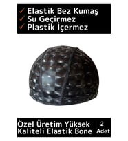 Özel Üretim Su Geçirmez Yüzücü Havuz Deniz Bonesi Elastik Bez Yüzme Şapkası Bone 2 Adet