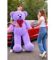Sevgiliye Romantik Hediye: 140 cm Büyük Boy Peluş Oyuncak (Mor)