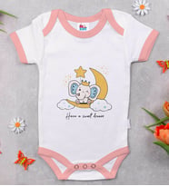 BK Kids Sweet Dream Tasarımlı Pembe Bebek Body Zıbın-1