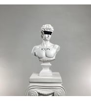 David 'White Icon' Dekoratif Heykel, Pop Art Roma Yunan Heykelleri
