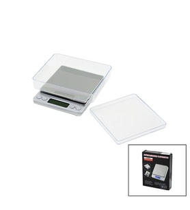 SUPERIOR MINI I-2000 3000GR/0.1GR MİNİ=10.5X13CM HASSAS TARTI - TERAZİ ŞEFFAF PLS.KAPAK PİLLİ
