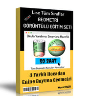 Lise Tüm Sınıflar Geometri Görüntülü Eğitim Seti (50 Saatlik Özel Anlatım)