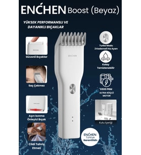 ENCHEN BOOST Beyaz Saç Kesim Makinesi