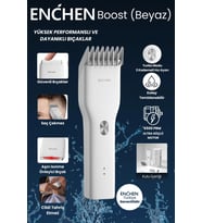 ENCHEN BOOST Beyaz Saç Kesim Makinesi