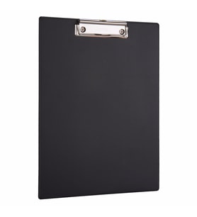 Kapaksız Sekreterlik A4 Pvc 100 Yaprak Kapasiteli Clip Board 22,5x32 cm (Siyah)
