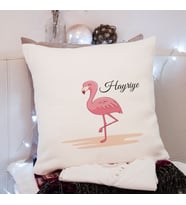 Flamingo Tasarımlı Yastık Kişiye Özel