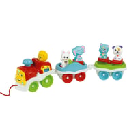 17848 Baby Clementoni - Bebek Hayvanlar Treni  9 Ay (Çok Renkli)
