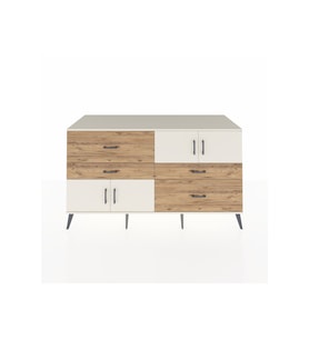 Kronos Konsol 2 Raflı 4 Çekmeceli 4 Kapaklı 176x59x99 Aytaşı-Aytaşı/Çam