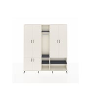 Arges Dolap 15 Raflı 5 Kapaklı Tek Askılı 220x30x243 Aytaşı-Aytaşı/Antrasit