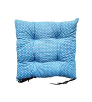 Dekoratif Bağlanabilir Pofuduk Sandalye Minderi, 40x40cm, Bağcıklı, Dekoratif