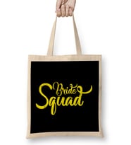 Bride Squad Cute Bachelorette Wedding Group Party Bez Çanta Uzun Saplı