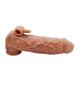 Lilitu Shop 15 cm Titreşimli Realistik Penis Kılıfı