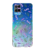 PrintiFy Oppo A54 4G ile Uyumlu Water Color 3  Kamera Korumalı Şeffaf  Kılıf