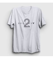 Presmono Unisex Beyaz Logo Oyun Destiny 2 T-Shirt 554708tt (Beyaz)