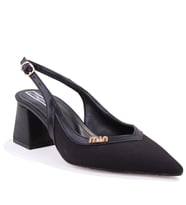 Dagoster DZA07-1296034 Siyah 7 cm Kalın Topuklu Klasik Kadın Ayakkabı