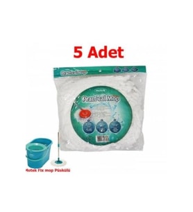 Yedek Mikro Fiber Mop Püskülleri 5'li Set, Temizlik Kolaylığı İçin Idealdir