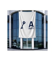Anahtar Parti Bayrağı 140gr Premium Raşel Kumaş 400x600cm