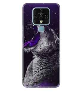 Tecno Camon 16 18P Pova Pova 3 Pova Neo Kılıf Desemli Silikon Purple Leopar 1750