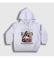 Presmono Unisex Çocuk Beyaz Blessed By God Skull Nun Kapüşonlu Sweatshirt 446197tt