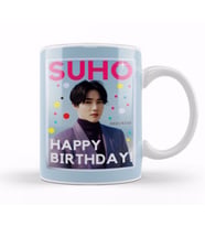SUHO Happy Birthday! Kim Jun Myeon 2021 Kupa Bardak Porselen