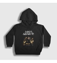 Presmono Unisex Çocuk Siyah Berserker Amon Amarth Kapüşonlu Sweatshirt 376372tt