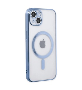 iPhone 14 Plus Kılıf Magneticsafe Lazer Silikon - Sierra Blue
