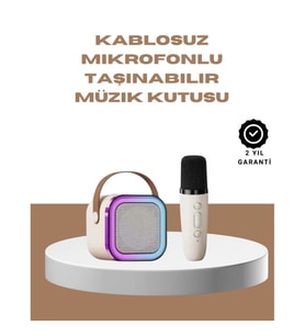 Taşınabilir Bluetooth Karaoke Seti – Mikrofon ve Hoparlör 10-20 W, 10 m Bağlantı