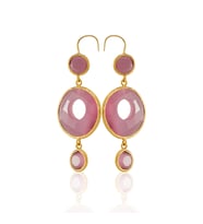 Kadir Jewellery 22 Ayar Altın Kaplama Kadın Sallantılı Küpe -El İşçiliği Ve Hipoalerjenik Küpe