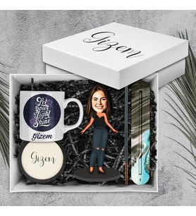 Motto Gift Kadınlara Özel Tasarım Karikatür Biblolu Hediye Kutusu 113012
