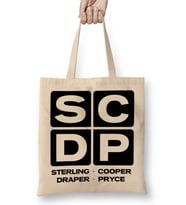 Sterling Cooper Draper Pryce Mad Men inspired 02 Bez Çanta Uzun Saplı