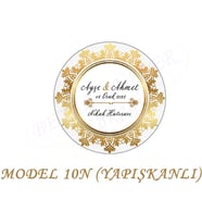 BEYAZ DÜŞLER SOKAĞI HEDİYE NOTU İSİM ETİKETİ,NİKAH,3cmx3cm (ETK10N/YAPIŞKANLI) (100 AD)