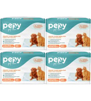 Pepy Evcil Hayvan Tuvalet Eğitim Pedi 60*90CM 120 Adet (4PK*30) (Beyaz)