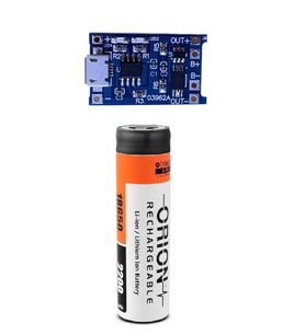 1 Adet Orion Li-ion Pil ve TP4056 Micro USB Korumalı 18650 Pil Şarj Devresi