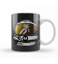 Astronaut Head Kupa Bardak Porselen
