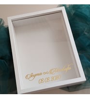 30x40 Cm Dikey Model Tasarım Gül Kutusu Anı Çerçevesi! Ayna Çerçeve! Kişiselleştirilmiş Hediye Çerçeve!
