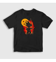 Presmono Unisex Çocuk Siyah Kid Goku Anime Dragon Ball T-Shirt 236449tt