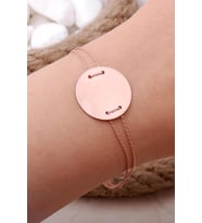 Plaka Rose Gümüş Bileklik 3951