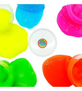 Slime Oyun Jeli Yuvarlak Kutu Polymer Slime Eğitici Oyun Seti - 3 Adet