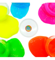 Slime Oyun Jeli Yuvarlak Kutu Polymer Slime Eğitici Oyun Seti - 3 Adet