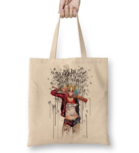 Suicide Squad Crop Top Bez Çanta Uzun Saplı