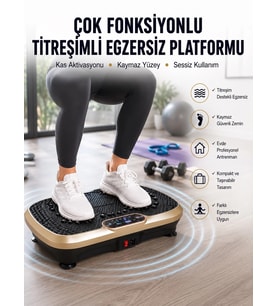 Evde Spor İçin Titreşimli Plate Fitness Platformu Yeni Nesil